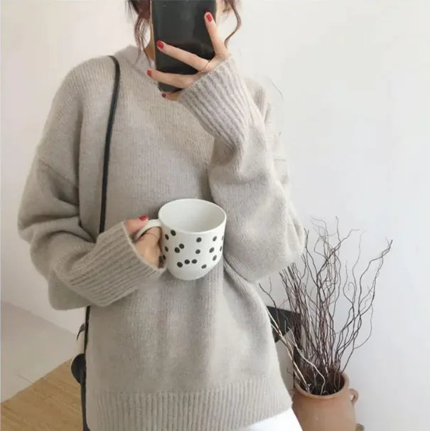 COZY LUXE SLOUCHY PULLOVER