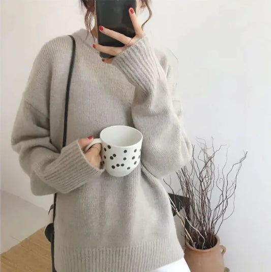 COZY LUXE SLOUCHY PULLOVER