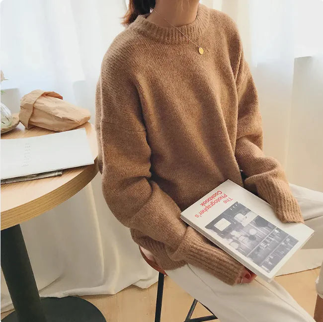 COZY LUXE SLOUCHY PULLOVER