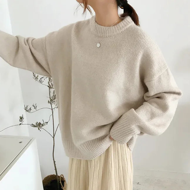 COZY LUXE SLOUCHY PULLOVER